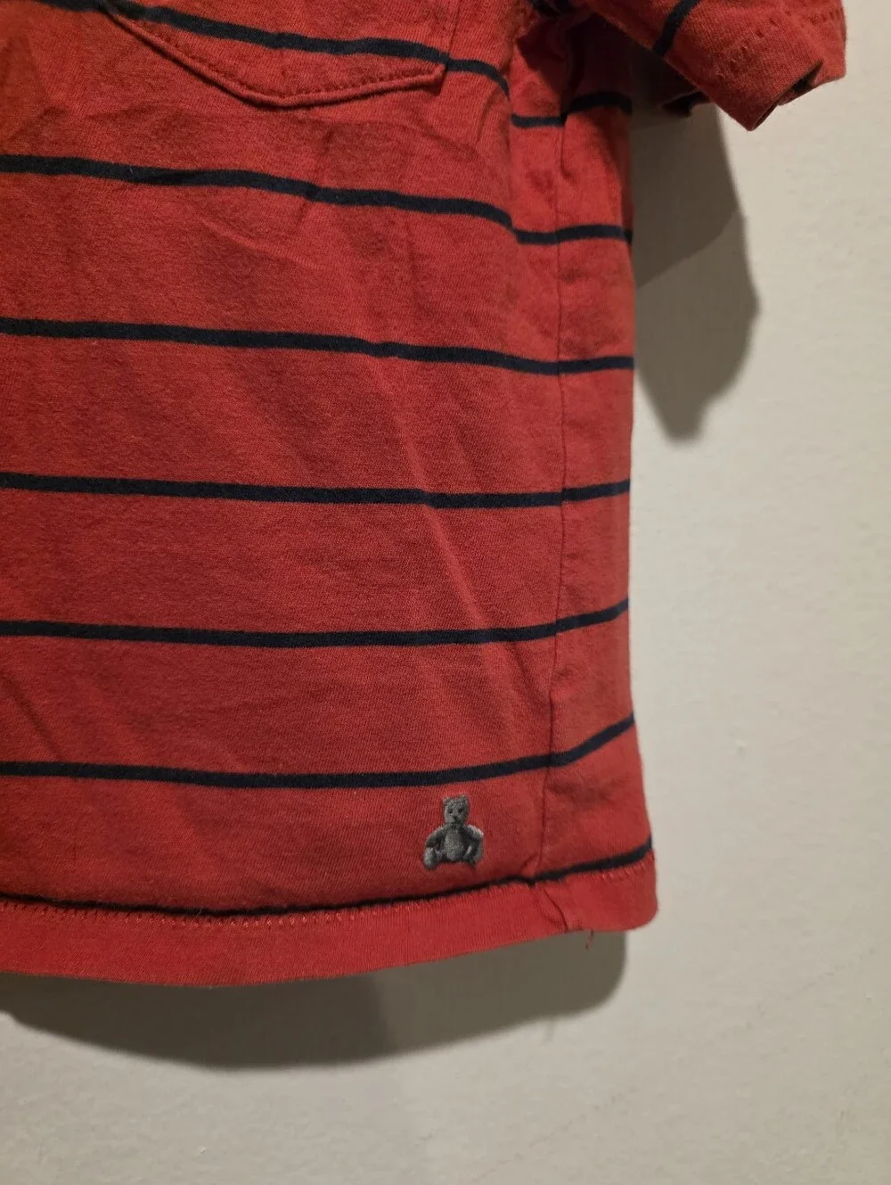 Gap T Shirt Size 3 Red Striped Pocket Tee Baby Gap Kids